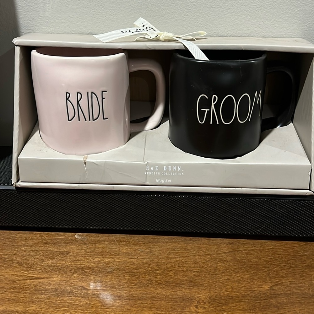 Rae Dunn Bride and Grrom set